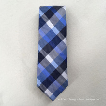 Custom Your Own Brand Polyester Check Jacquard for Cravat Neckties Men